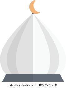mosque vector flat colour icon