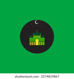 Mosque vector with full color