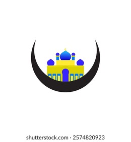 Mosque vector with full color