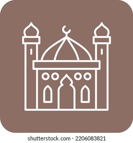 Mosque vector icon. Can be used for printing, mobile and web applications.