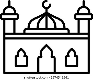 Mosque vector icon. Can be used for printing, mobile and web applications.