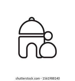 Mosque vector icon design illustration