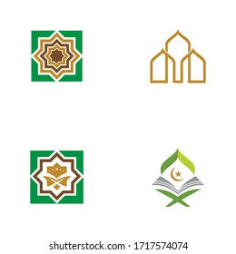 Moschee für die Vektorillustration-Symbolvorlage