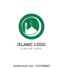 Mosque vector icon illustration design template