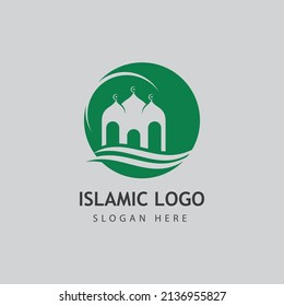 Mosque vector icon illustration design template