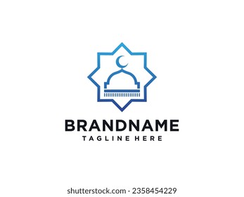 Mosque vector icon illustration design template