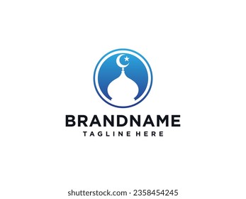 Mosque vector icon illustration design template