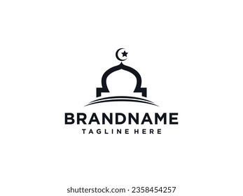 Mosque vector icon illustration design template