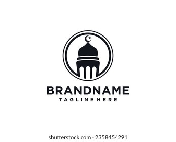 Mosque vector icon illustration design template