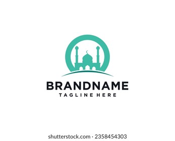 Mosque vector icon illustration design template