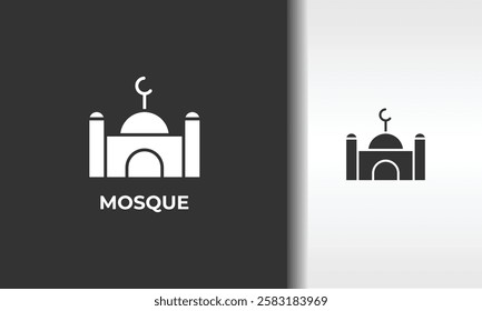 Mosque Vector, Icon Or Logo Sign Isolated Symbol Illustration
