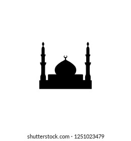 mosque vector icon. mosque sign on white background. mosque icon for web and app