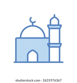 Ilustração de stock de ícone de vetor de mesquita