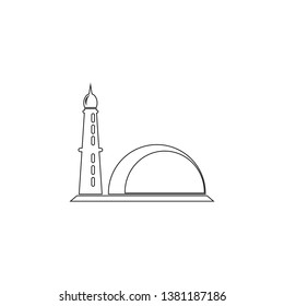 Mosque vector icon symbol illustration