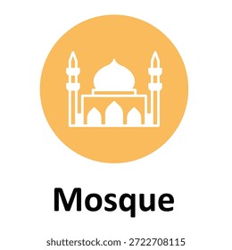 Mosque Vector icon which can easily modify or edit
