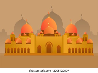 mosque vector illustration art design