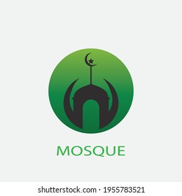 mosque vector illustration design icon logo template