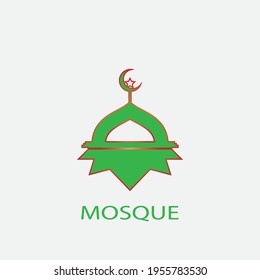 mosque vector illustration design icon logo template