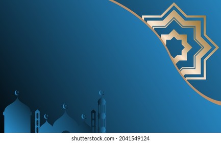 Mosque vector illustration to islamic event day