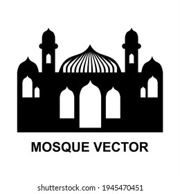 mosque vector illustration on ramadan concept