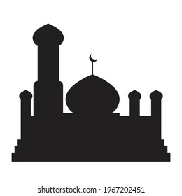ilustración de vector de mezquita. adecuado para folletos de ramadán y vacaciones islámicas