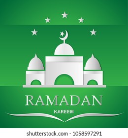 Mosque vector, Islamic beautiful design template