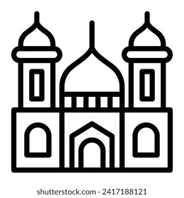 Mosque Vector Line Icon Design