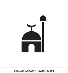 nuevo icono de la línea vectorial de la mezquita