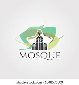 Mosque vector logo design,islamic icon