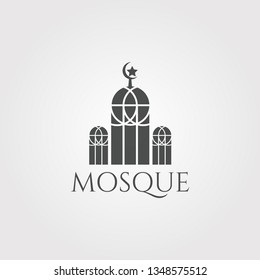 Mosque vector logo design,islamic icon