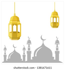 mosque vector logo, ramandhan kareem 
