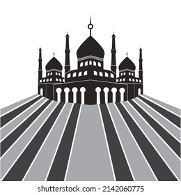 mosque vector logo,illustration symbol design template.