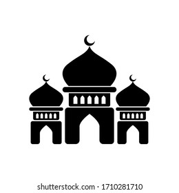 
Mosque vector. Monochrome icon mosque with a white background using the eps 10 format