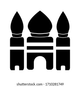 
Mosque vector. Monochrome icon mosque with a white background using the eps 10 format