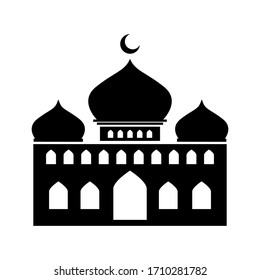 
Mosque vector. Monochrome icon mosque with a white background using the eps 10 format