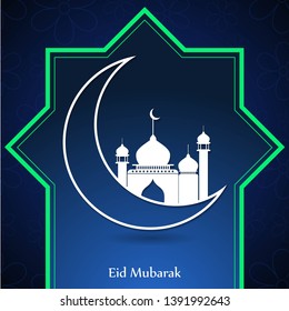 Mosque  Vector, Mosque Silhouette Vector, Suitable for Ramadan & Eid Greeting, Background, Islamic Celebration