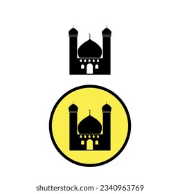 mosque vector mosque symbol black silhouette model