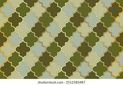 Motivo da Janela da Mesquita. "1001 Night Arabesque" . Elegante padrão sem emenda marroquino. Mosaico iraniano de Mubarak. Padrão Sem Costura Marroquino. Fundo tradicional dos lanternas islâmicos. Ramadã Kareem Noble Pattern.