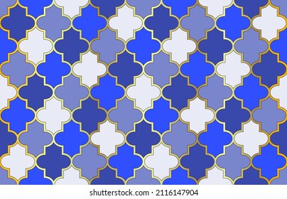 Mosque Window Motif. Elegant Moroccan Seamless Pattern. Iranian Mubarak Mosaic. 1001 Night Arabesque. Moroccan Seamless Pattern. Ramadan Kareem Tender Pattern. Traditional Islamic Lantern Ornament.