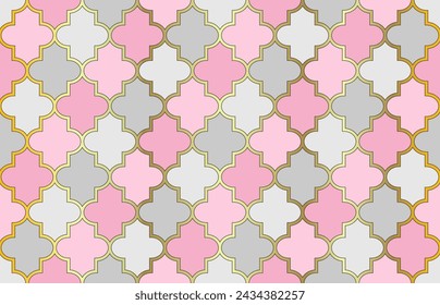 Mosque Window Pattern. Moroccan Seamless Pattern. Noble Moroccan Seamless Pattern. Traditional Islamic Lantern Ornament. 1001 Night Arabesque. Ramadan Kareem Tender Motif. Persian Mubarak Mosaic.