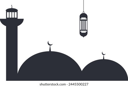 Mosque wite leanter simple mosque 