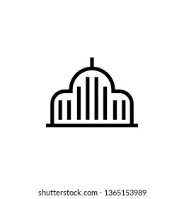 Mosque,Building icon. Element of building icon. Thin line icon for website design and development, app development. Premium icon