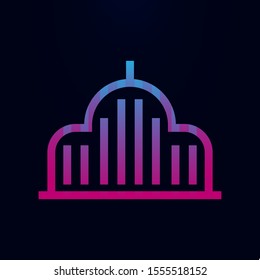 Mosque,building nolan icon. Simple thin line, outline vector of building icons for ui and ux, website or mobile application