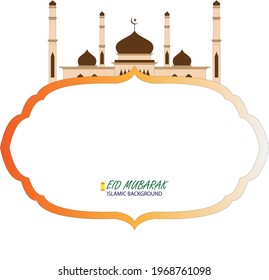 Mosqui ramadan kareem background logo design vector stock