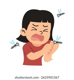 picada de mosquito. conceito de dengue