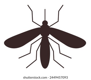Mosquito bug insect gnat isolated concept. Vector flat graphic design cartoon illustration