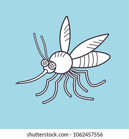 Mosquito cartoon icon