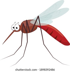 Mosquito Cartoon Vector Art Illustration Stock Vector (Royalty Free ...