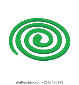 Mosquito coil flat vector design isolated on a white background