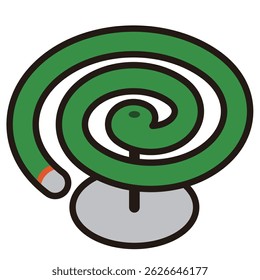 Mosquito coil icon, simple vector illustration